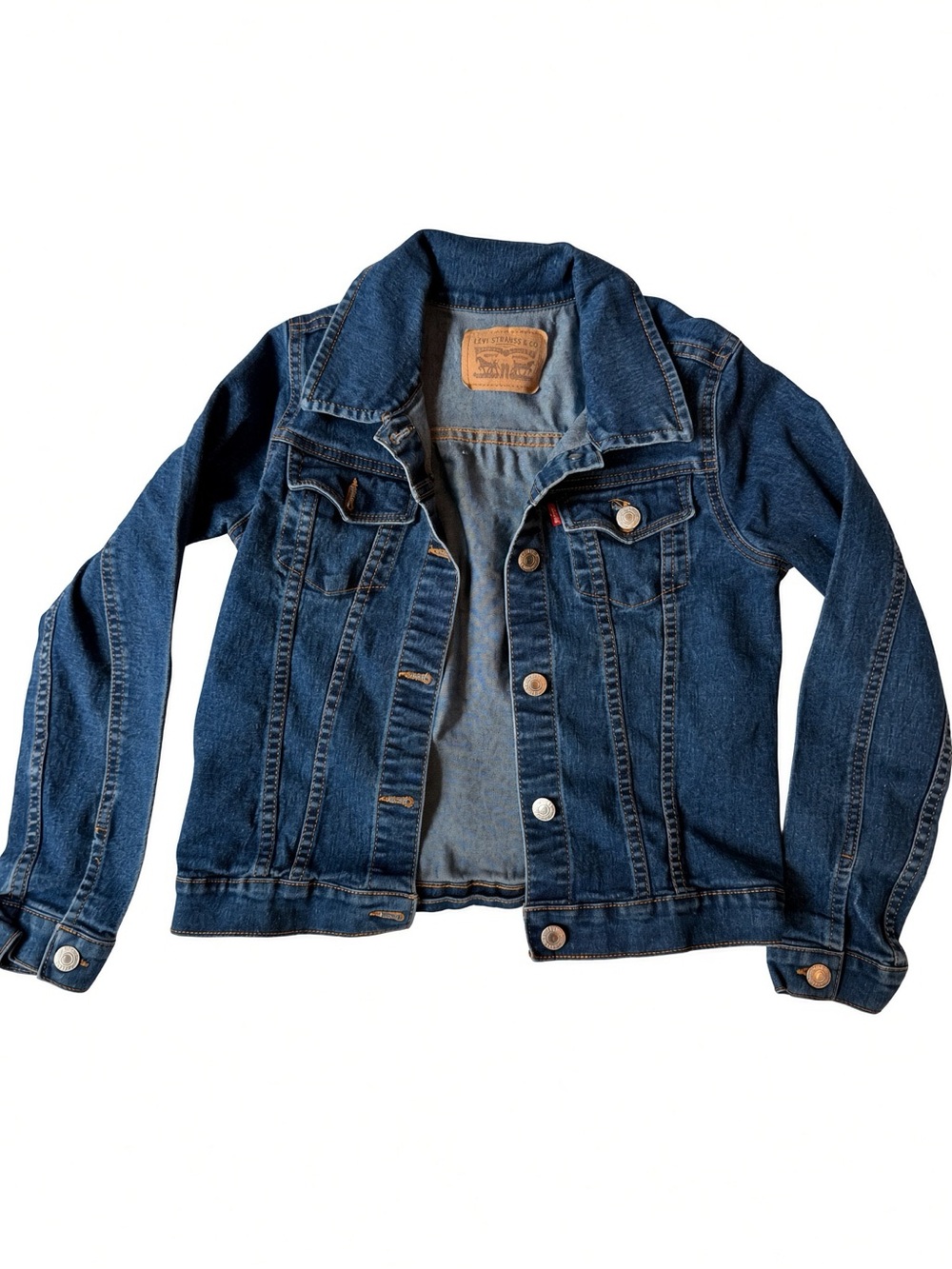 Levi's Kids Dark Blue Denim Trucker Jacket